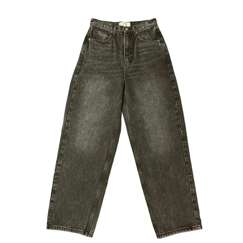 We The Free Frank Dad Jean in Black Size 25 - Picture 3 of 10
